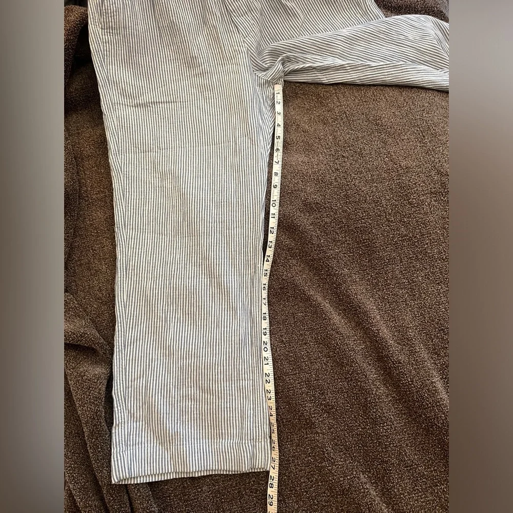 A&F NWT Men’s Small Drawstring Blue & White Stripes Baggy Pants
